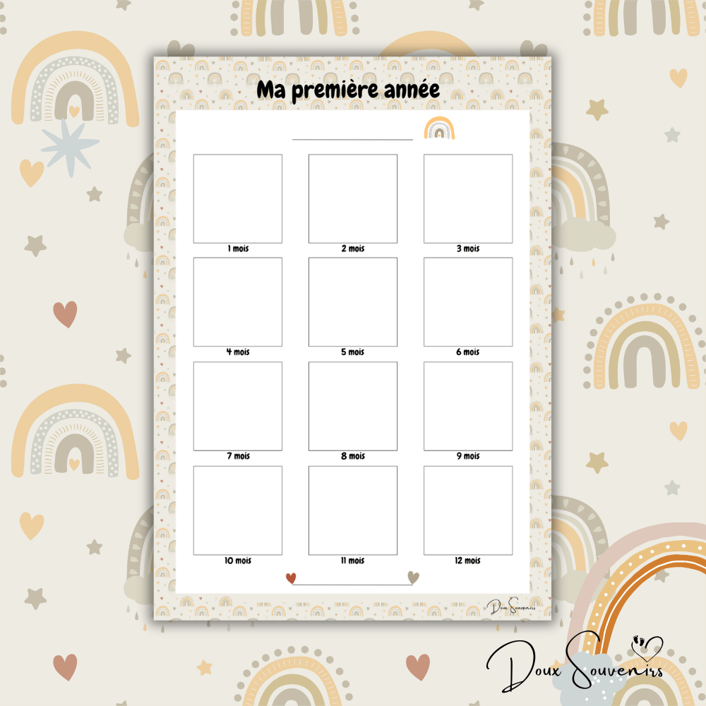 Affiches Ma première année | Doux souvenirs