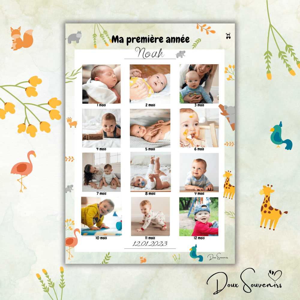 Affiches Ma première année | Doux souvenirs