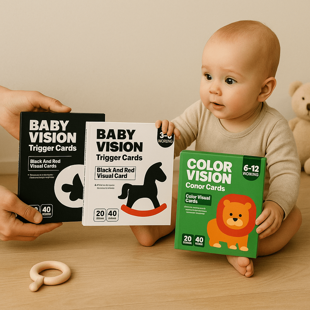 Cartes contrastées bébé Montessori