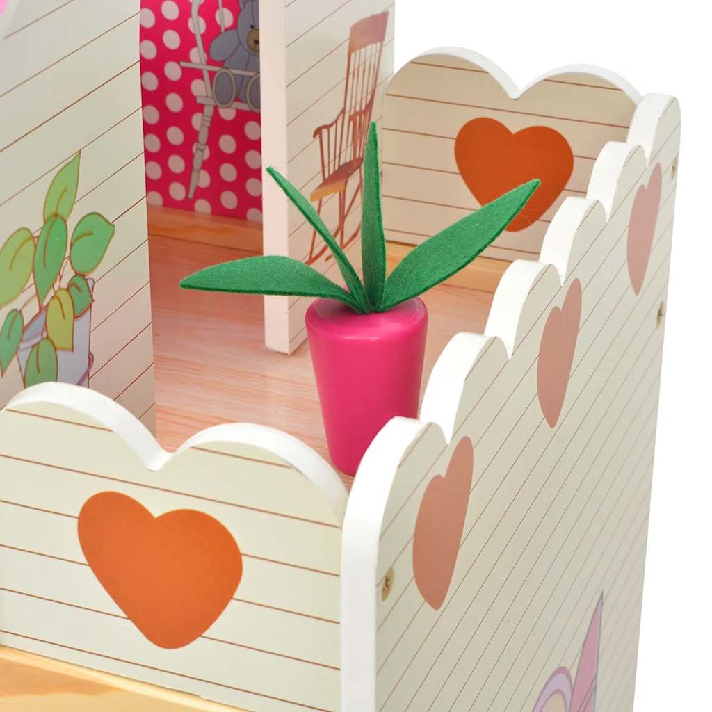 Maison De Poupées À Trois Étages Bois