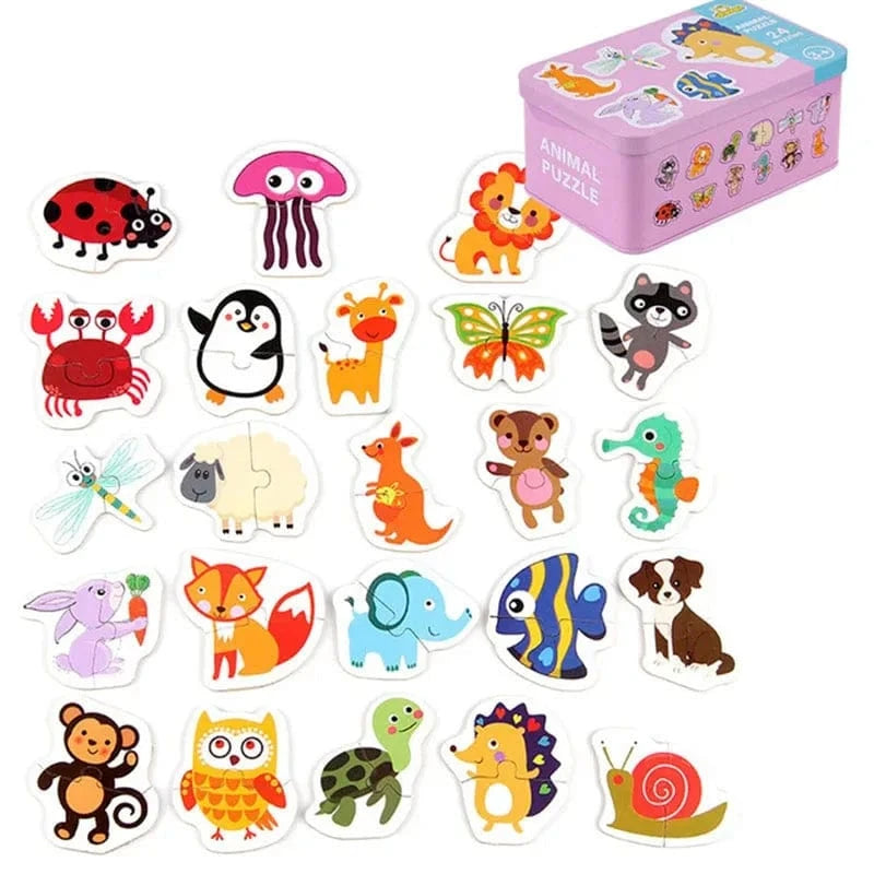Mini-puzzles en bois