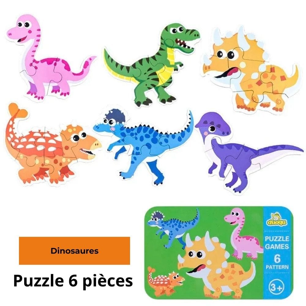 Puzzle en bois de 3-6 pièces