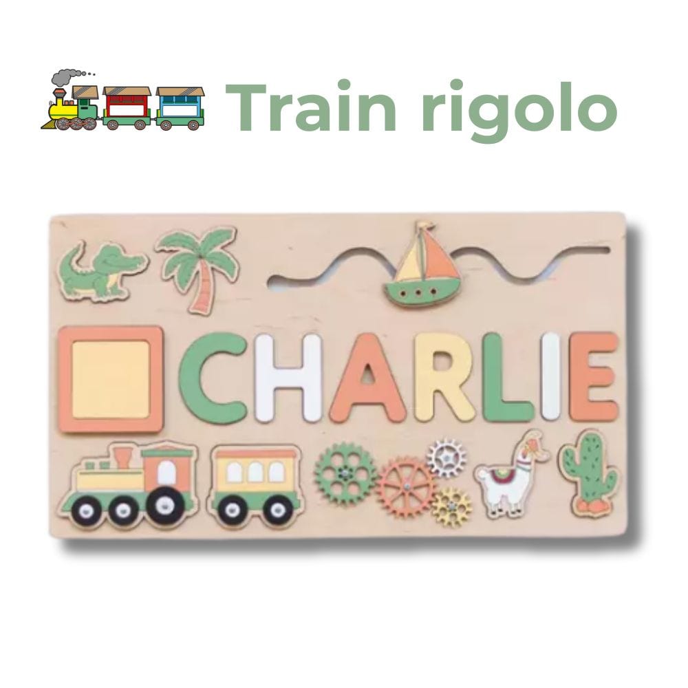 Puzzle prénom en bois personnalisé