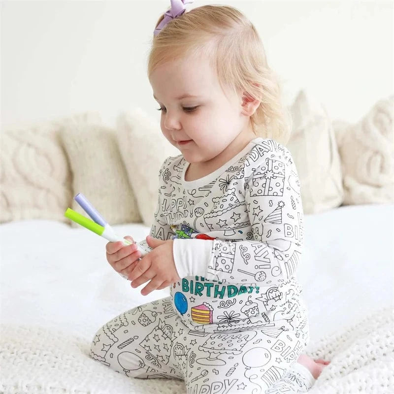 Pyjama à colorier enfant – Creakids