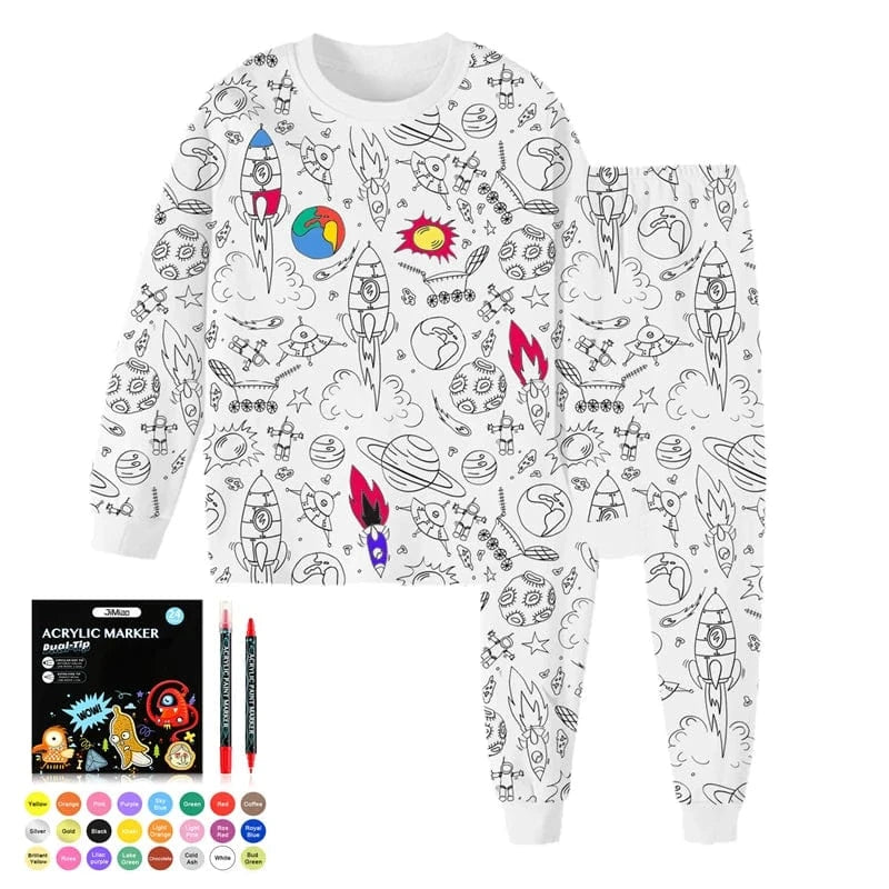 Pyjama à colorier enfant – Creakids