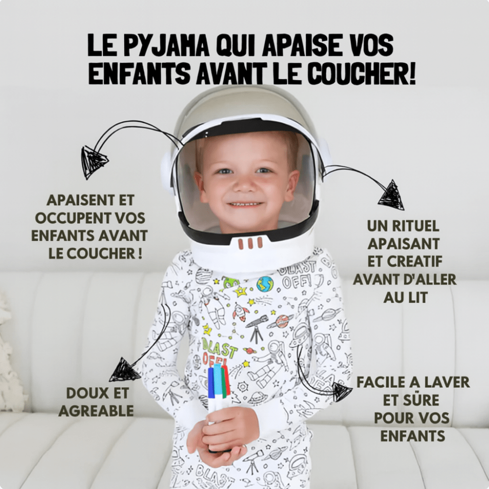 Pyjama à colorier enfant – Creakids