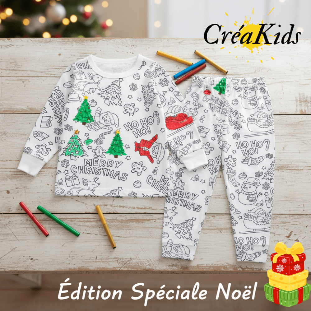 Pyjama à colorier enfant – Creakids