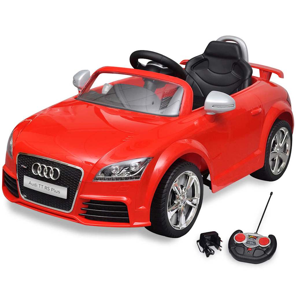 Voiture électrique enfant Audi TT RS blanche avec télécommande