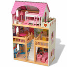 Maison De Poupées À Trois Étages Bois 60 X 30 X 90 Cm