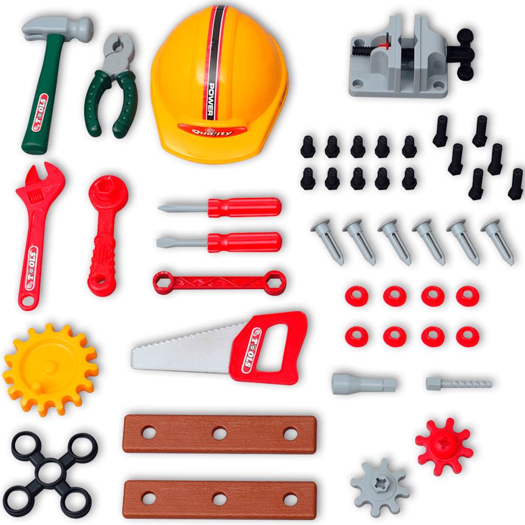 Établi-Jouet Avec Outils Pour Enfants Vert + Gris