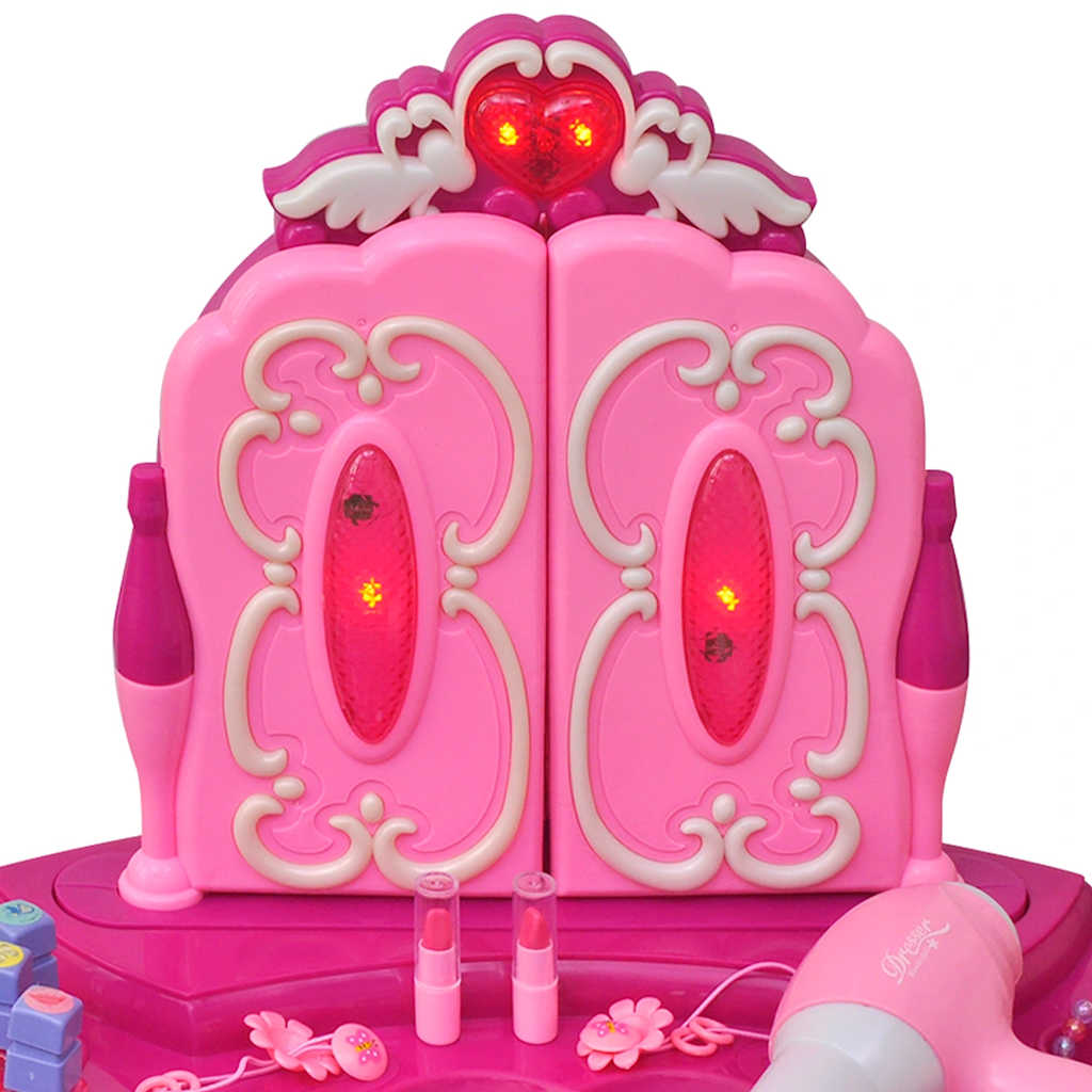 Coiffeuse Jouet 3 Miroirs Pour Enfants Avec Lumière Et Son