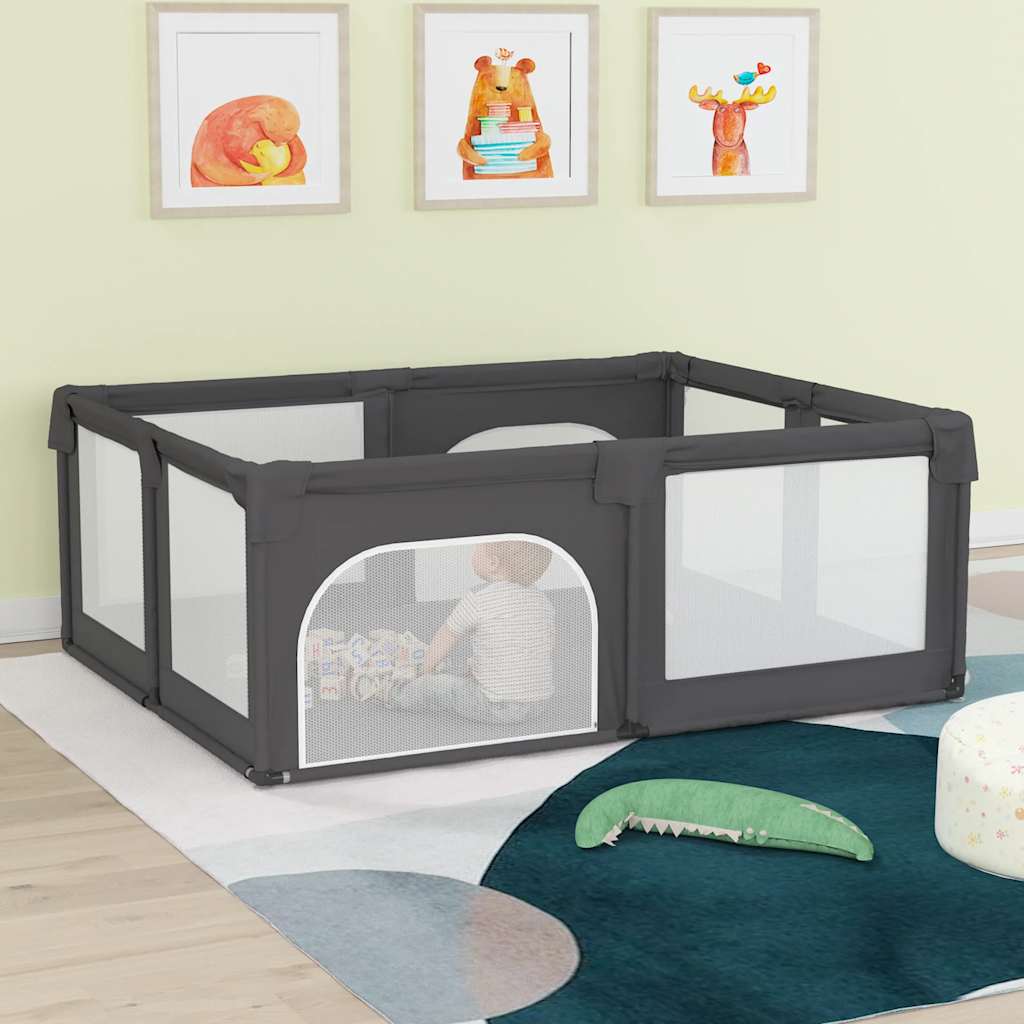 Parc Pour Bébé Avec 2 Portes Tissu Oxford