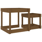 Tables À Sable 2 Pcs Marron Miel Bois De Pin Massif
