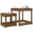 Tables À Sable 2 Pcs Marron Miel Bois De Pin Massif