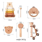 Coffret musical Montessori 5 pièces – Éveil musical et motricité tout en douceur