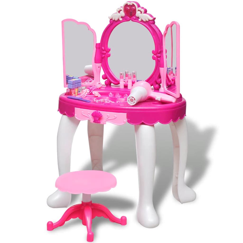 Coiffeuse enfant 3 miroirs avec sons et lumières