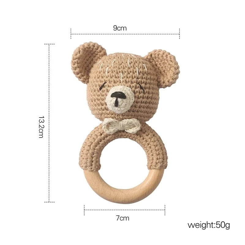 Hochet Montessori bois & crochet