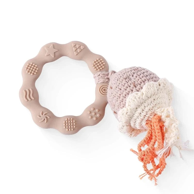 Hochet Montessori bois & crochet