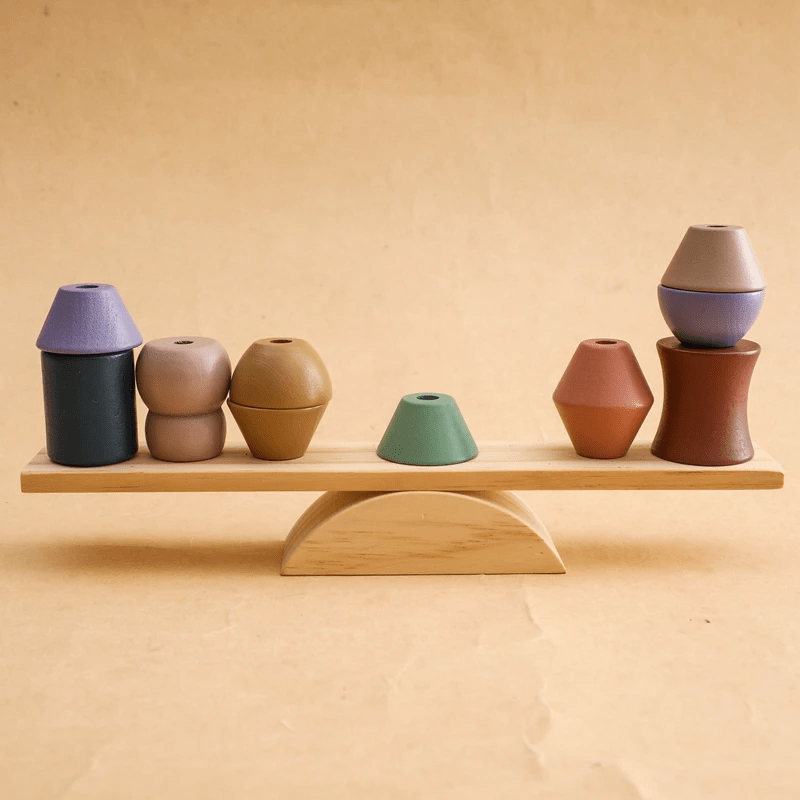 Jeu d’équilibre & enfilage Montessori
