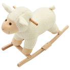 Mouton à bascule blanc doux et stable