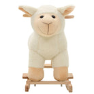 Mouton à bascule blanc doux et stable