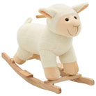 Mouton à bascule blanc doux et stable