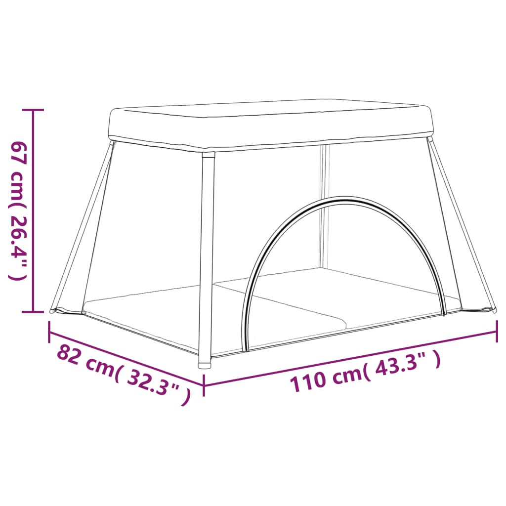 Parc bébé pliable 2-en-1 avec matelas & sac de transport