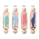 Puzzle rotatif en bois Montessori