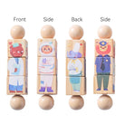 Puzzle rotatif en bois Montessori
