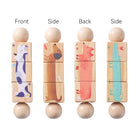 Puzzle rotatif en bois Montessori