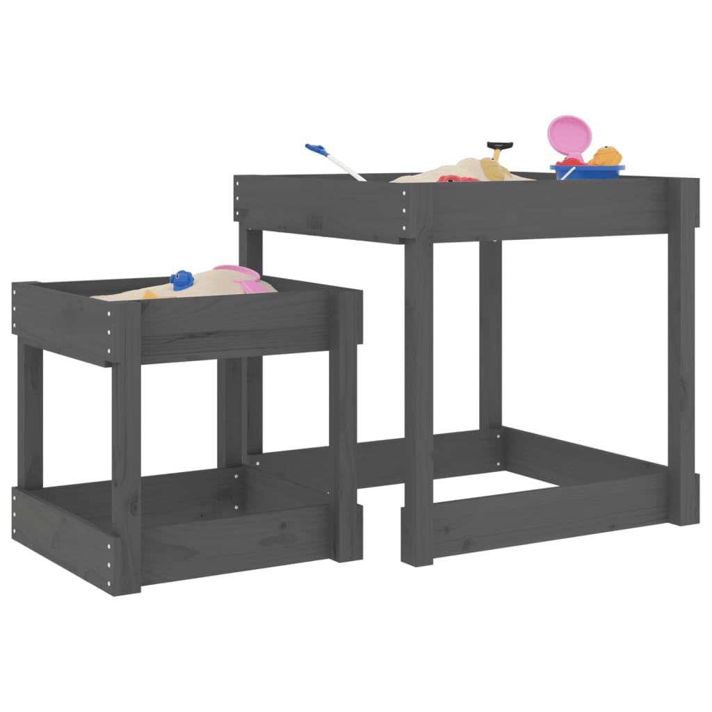 Tables de sable en bois massif – Lot 2 tailles