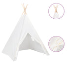 Tipi enfant blanc en tissu peau de pêche