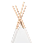 Tipi enfant blanc en tissu peau de pêche